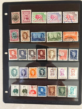 Pagina stock francobolli usato  Spedire a Italy