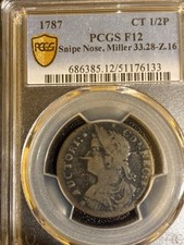 1787 connecticut copper d'occasion  Expédié en Belgium