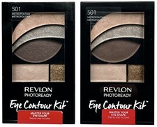 Paquete de 2 Kit de contorno de ojos Revlon PhotoReady 501 Metropolitan segunda mano  Embacar hacia Mexico