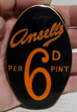 Ansells enamel advertising for sale  Shipping to Ireland