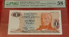 1983 Argentina Banco Central EPQ 58. PMG 58 BEAUTY comprar usado  Enviando para Brazil