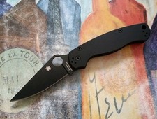 Spyderco paramilitary black for sale  New Holland
