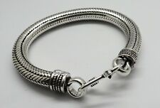 1 Piece Silver Bracelets Bali Silver Chian Bracelet 20 cm Long 8mm Round Chain comprar usado  Enviando para Brazil
