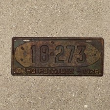 Placa de licença 1928 Idaho etiqueta automática decoração de garagem batata icônica vintage 18 273 comprar usado  Enviando para Brazil