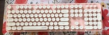 Combos de mouse teclado sem fio para computador UBOTIE rosa e branco, tamanho completo comprar usado  Enviando para Brazil