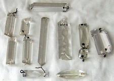 Antique glass lustres for sale  EASTBOURNE