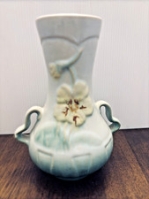 Vaso Weller Art Panella floral com duas alças onduladas 1935 6 5/8 em verde pastel vintage comprar usado  Enviando para Brazil