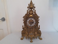 Vintage metal clock for sale  BRIDGEND