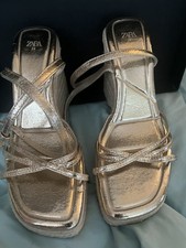 Zara gold wedge for sale  NORTHWOOD