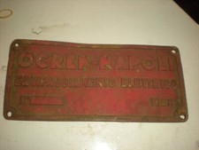 Targa bronzo ocren usato  Castenaso