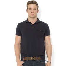 Camisa polo Ralph Lauren original etiqueta azul bolso carga tamanho médio rara coleção comprar usado  Enviando para Brazil
