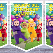 Teletubbies party bunting for sale  LYDNEY