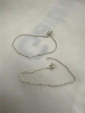 Silver diamante anklets for sale  UK
