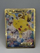 Pokemon pikachu metallkarte gebraucht kaufen  Göttingen