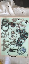 Modeschmuck silberfarben schwa gebraucht kaufen  Leonberg
