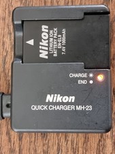 CARREGADOR DE BATERIA RÁPIDO NIKON MH23 COM BATERIA DE ÍON DE LÍTIO EN-EL9 E CABO DE ALIMENTAÇÃO comprar usado  Enviando para Brazil