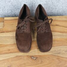 JIL SANDER VINTAGE TÊNIS FEMININO DE COURO EU 39/EUA 8 MARROM CAMURÇA SQU comprar usado  Enviando para Brazil