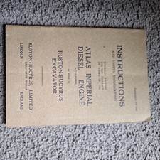 Ruston bucyrus atlas for sale  LINCOLN