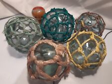 À VENDA! Vintage Japonês Autêntico Funcionando 3" VIDRO FLUTUADORES DE PESCA SINTÉTICOS X5 comprar usado  Enviando para Brazil