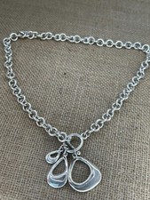 Chunky silver tone for sale  RICHMOND
