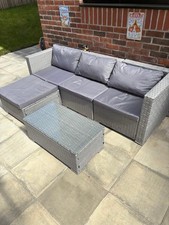 rattan grey corner sofa for sale rattan grey corner sofa for sale BURY