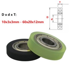 Usado, Rolos de poliamida 10-60mm roda guia sem som rolo de plástico com rolamento de esferas comprar usado  Enviando para Brazil