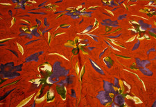 Red floral stretch for sale  Iowa City