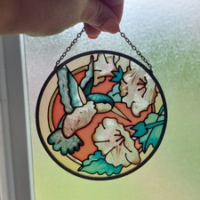 Hummingbird flower suncatcher for sale  KETTERING