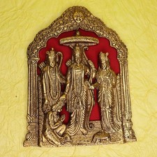Estatueta Ram Darbar feita à mão metal branco decoração de mesa escritório em casa figura estátua comprar usado  Enviando para Brazil