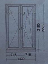 Teiliges balkontür element gebraucht kaufen  Plaidt