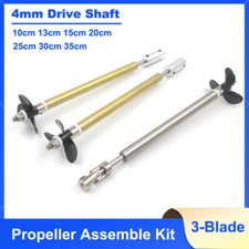 Kit de montagem de hélice 3-BIade manga eixo de transmissão 4mm 10-35cm para motor de barco de controle remoto comprar usado  Enviando para Brazil