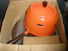 Vintage orange fondue for sale  Elizabethtown