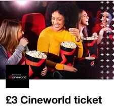 Cineworld cinema ticket for sale  GRAVESEND