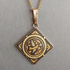 Vintage damascene round for sale  Longmont