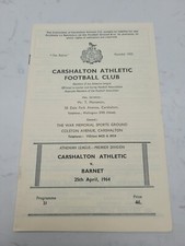 Carshalton athletic barnet for sale  CHRISTCHURCH