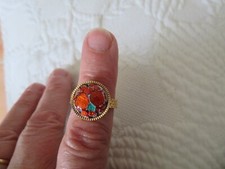 Bague ajustable plaqué d'occasion  Ussac