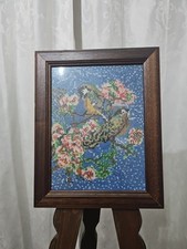 Quadro uncinetto fatto usato  Napoli