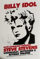 POSTER de concerto 13x19 assinado por Billy Idol & Steve Stevens de 2010…ROCK LEGENDS comprar usado  Enviando para Brazil