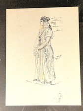 Dessin orientaliste femme d'occasion  La Tronche