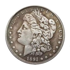 Moeda de dólar de prata Morgan US$ 1 1891-C EUA comprar usado  Enviando para Brazil