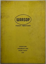 Warsop vibrating poker for sale  BOURNEMOUTH