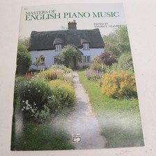Livro de canções de piano clássico Masters of English Piano Music 1990 Alfred comprar usado  Enviando para Brazil