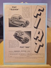 Original 1938 fiat for sale  ROCHDALE