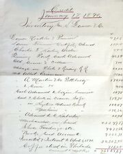 Antique 1890 inventory for sale  Lakewood