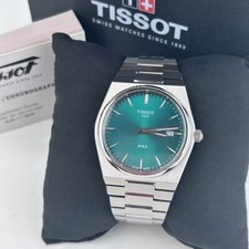 Tissot PRX T137.410.11.091.00 Zielona tarcza 316L Męski zegarek kwarcowy ze stali nierdzewnej na sprzedaż  Wysyłka do Poland
