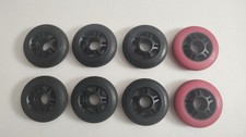 8 rodas de skate em linha 80mm usadas com 7 rolamentos Abec, sem espaçadores incluídos comprar usado  Enviando para Brazil