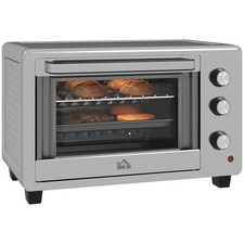 Mini forno HOMCOM 30L com temperatura ajustável, tempo de 60 minutos 1600W, prata comprar usado  Enviando para Brazil