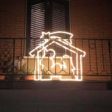 Presepe luminoso natalizio usato  Napoli
