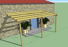 Pergola addossata 3x6 usato  Padova