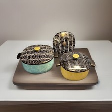 Vintage Serendipity Spaghetti 5 Peças Caçarola Esmaltada Panela Conjunto Meio Século comprar usado  Enviando para Brazil